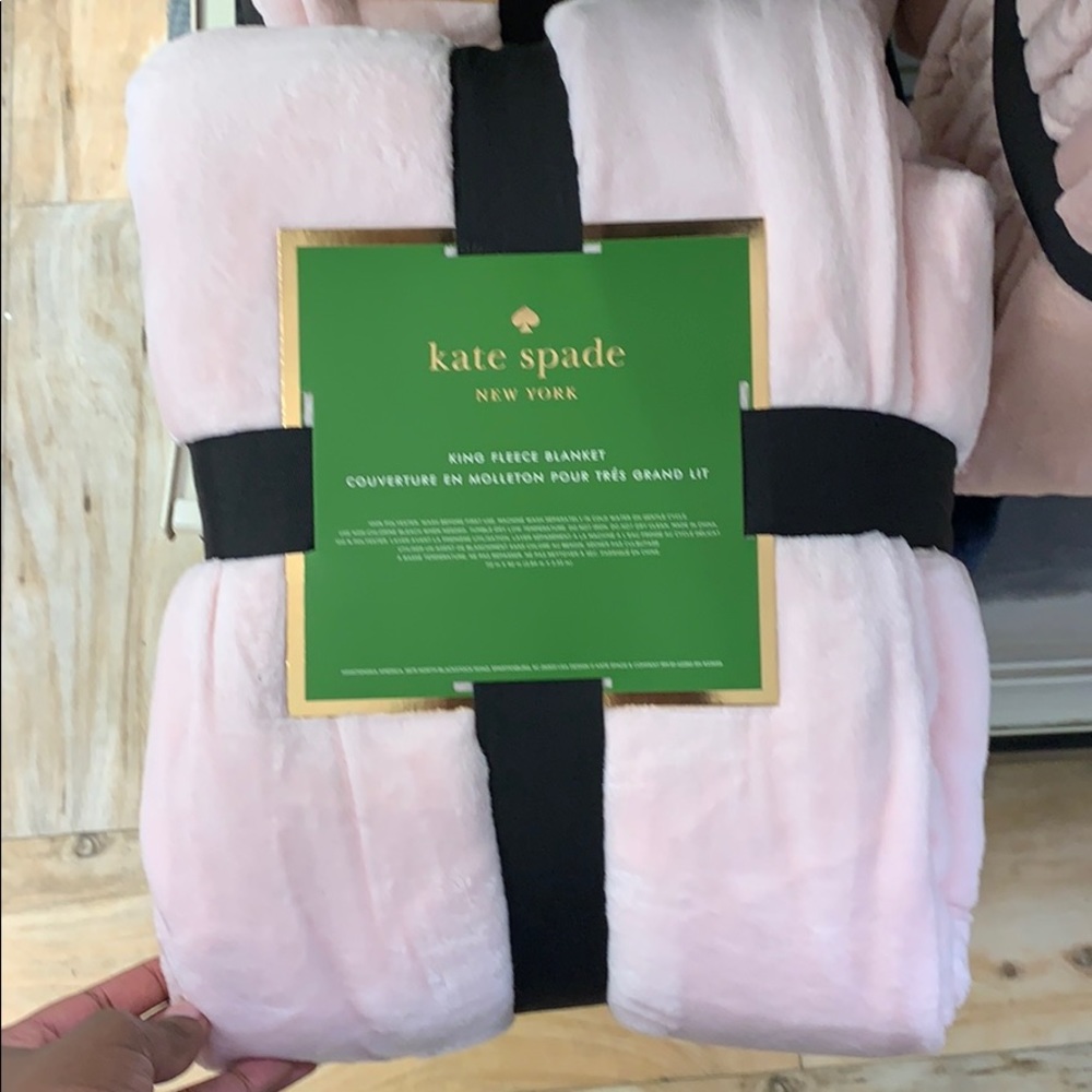 Kate Spade King Blanket- Blush Pink